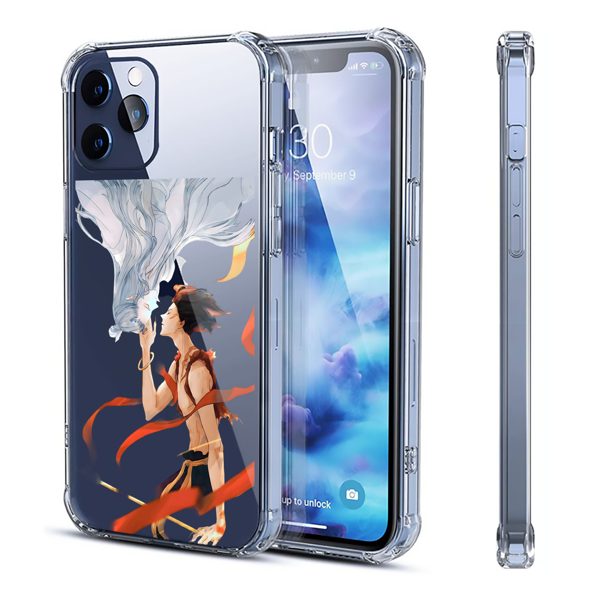 （画像用） Ne Zha 2 ナタ 魔童の大暴れ 【iPhone 12シリーズ対応】透明スマホケース（クリアソフトケース）